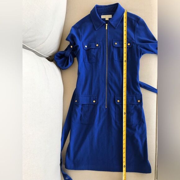 Michael Kors Blue Belted Dress - Picture 5 of 8